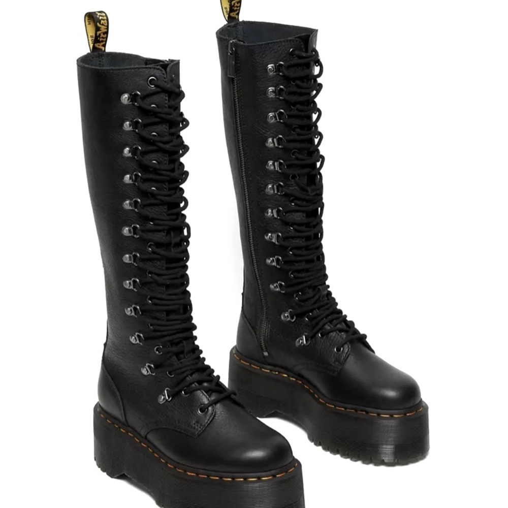 Dr Martens 1B60 Max Hardware Platform High Leg Lace Up Boot Color Black - Picture 4 of 9